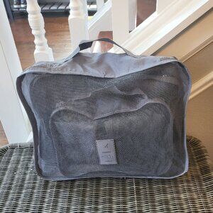 Travel Packing Cubes Gray Mesh Travel Vacation Organize Lightweight Practical